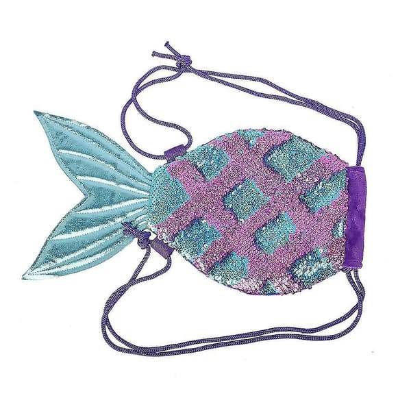 Funklende Sequin Snorpose Havfrue Glitter Rygsæk Shznv L Pink