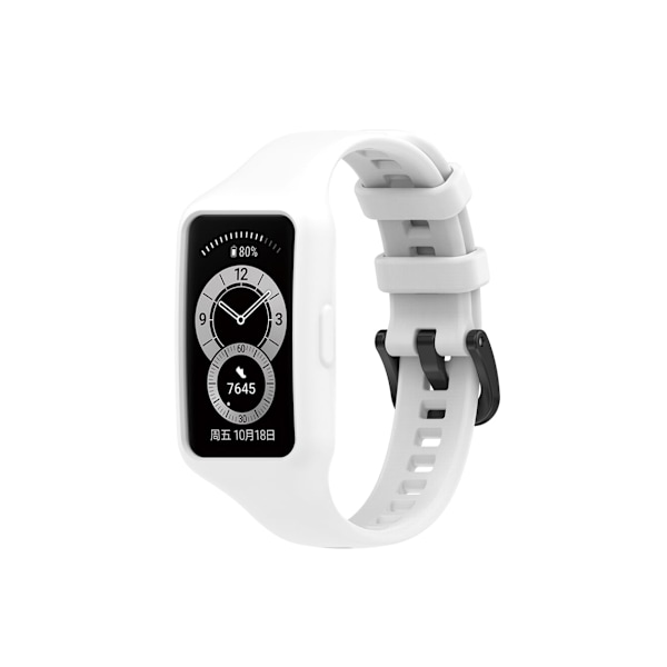Smartwatch-reim for Huawei Strap 7/6 Pro/6/Honor Strap 7/6 Universal Integrert Silikon (Hvit)