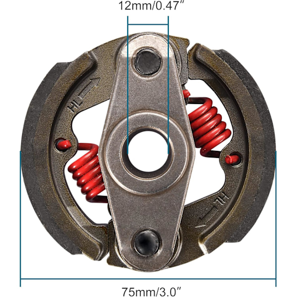 Clutchplate Heavy Duty Erstatning - Kompatibel med 2-takts 43cc, 47cc, 49cc Quad og Pocket Bikes