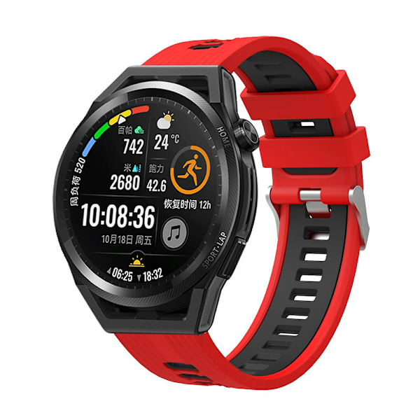 Silikoneur til Huawei Watch GT 3 42mm 1 Red Black