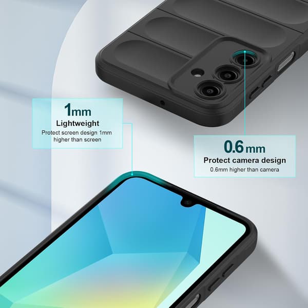 Etui til Samsung Galaxy A34 5G, støtsikker silikon, rød
