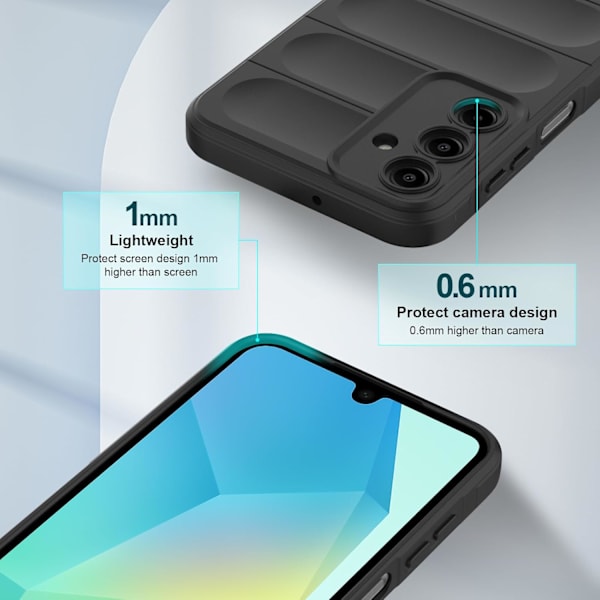 Fodral till Samsung Galaxy A26, Stötsäker Silikon, grå