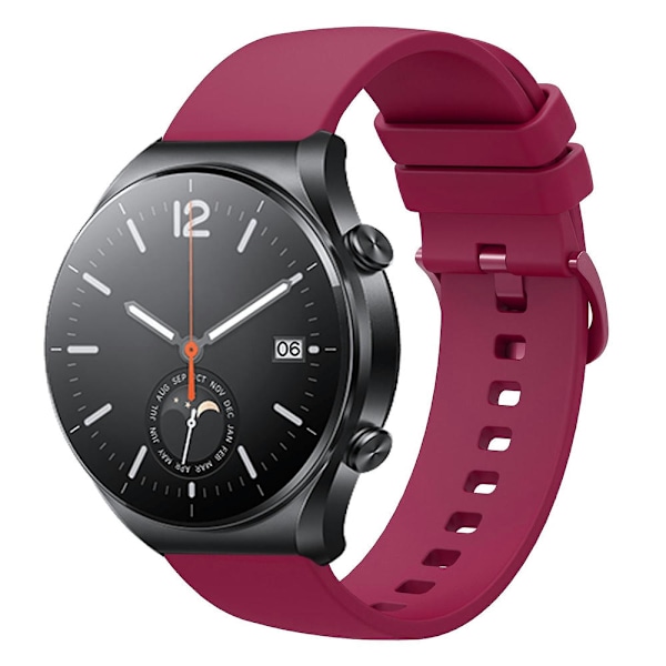 Silikonarmband för Xiaomi Watch S1 Wine Red
