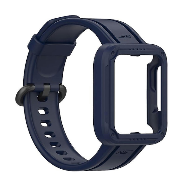 Xiaomi Redmi Watchmi Watch 2/Mi Watch Lite/Mi Watch Lite 2 -rannekke rannekkeella ja kellokuorella Ocean blue