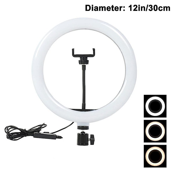 Usb Ring Light Videokonferencebelysning Til Zoom-opkald, Møde, Selvudsendelse, Fjernarbejde, Videostreaming Med 3 Lystilstande Og 10 Lysstyrkeniveauer