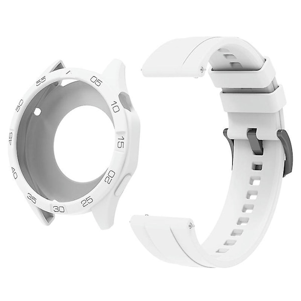 Silikonarmband för Huawei Watch GT 4 46mm, med klockfodral White