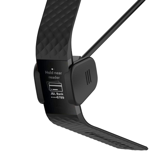 Laddningskabel kompatibel med Fitbit Charge 4, 2-pack 3,3 fot ersättnings USB -laddningskabel Sladdklämma Docktillbehör Adapter Fitbit Laddarkabel Fo 2 pack