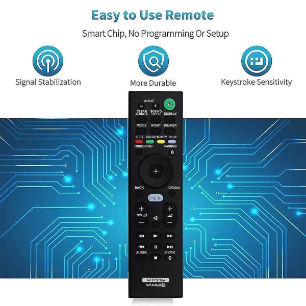 -ah240e Fjernbetjening Udskiftning Til Soundbar Sa-nt5 Sa-wct790 Sa-ct790 Ht-xt2 Ht-ct790 Ht-nt5 Rmtah240e