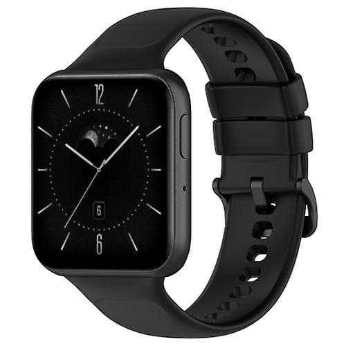 For Oppo Watch 3 Solid Color Soft Silikon Klokkebånd Black