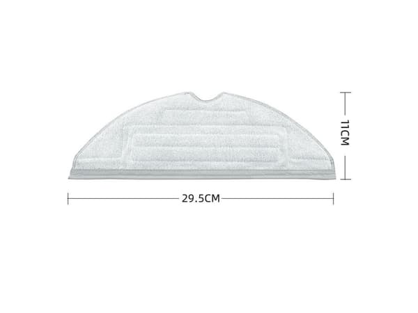 Pakke med 6 Hvide Roborock G10S/T8 Plus/S7 Maxv Ultra Moppuder