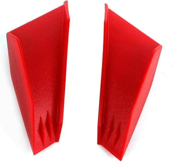 Universal Motorcykel Winglet Kit - Rød/Sort (Ducati & Kawasaki)
