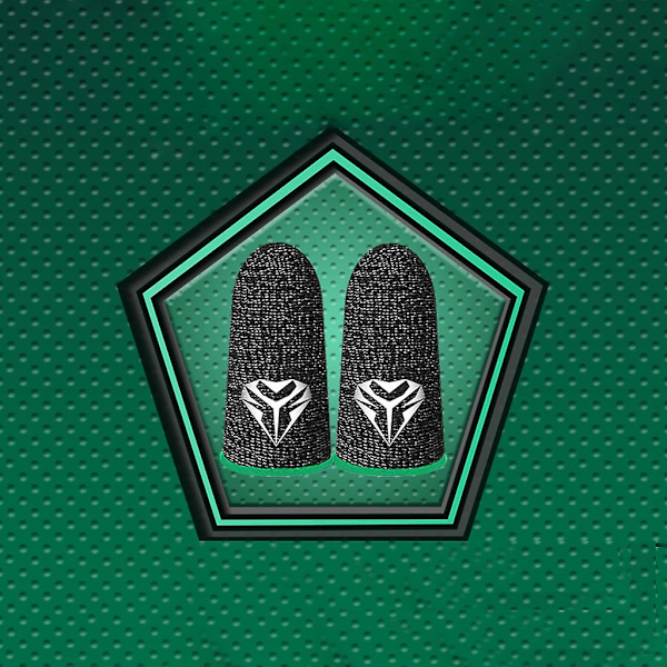 Gaming Finger Sleeves för mobila spelkontroller, 0,3 mm ledande silverfiber Anti-svett Andningsbara spelhandskar för Pubg/ros Blue