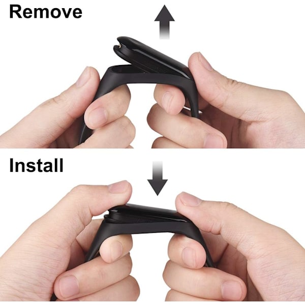 Stropper for Xiaomi Mi Smart Band 4 / Mi Band 3 - Fargerikt erstatningsarmbånd i anti-mistet silikon designet for fitnesstracker-tilbehør (4 stk)