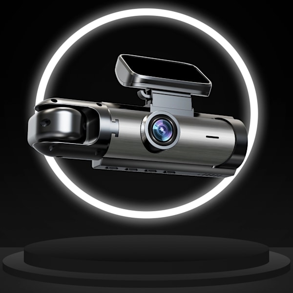 Camrea Bilkamera Optager 1080P Dual-Kamera Bil DVR med Front- & Indvendig Visning Loop Optagelse 3.16\" IPS Skærm