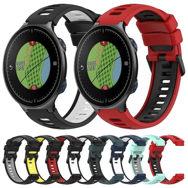 För Garmin Approach S5 Tvåfärgs watch Black-Grey