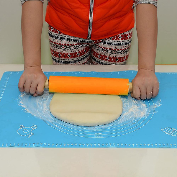 Silikonmatta Bakmatta 4030cm Med Kavel Degvals,orange