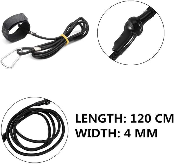 Set (2-pack) - Elastiska säkerhetslinor för kajakpaddling och mer