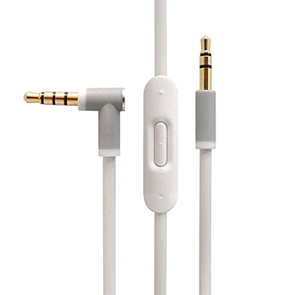 Lämplig för Beats Solo/Solo HD/Solo2/Solo3/Mixr/studio2/studio3/ pro hörlurskabel 3,5 mm till 3,5 mm ersättningskabel för hörlurar white
