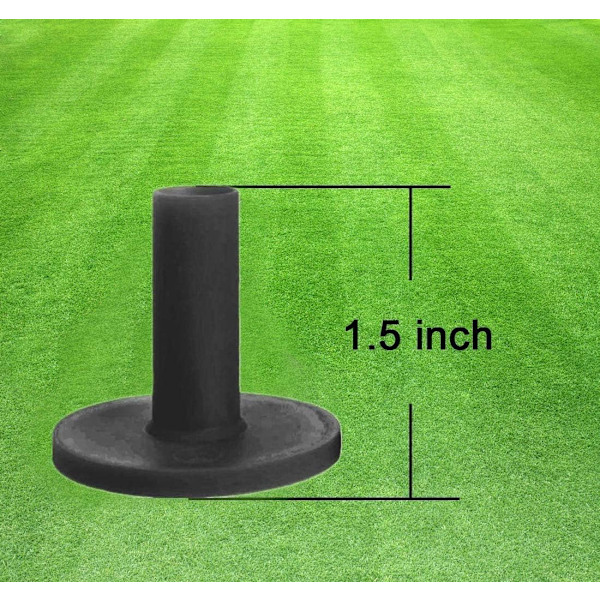 Premium Gummigolftees 5 stk., 1,5’’ & 2,0’’