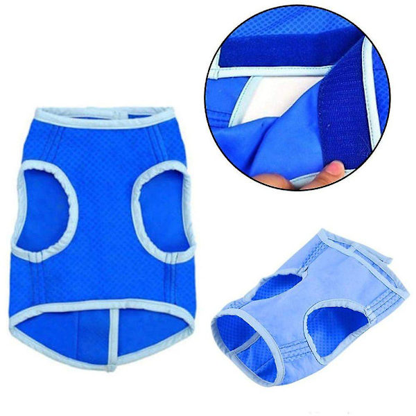 Hundevest sommerkølevest til hunde Åndbar genanvendelig kæledyrskølevest Dacron Cool Vandtæt frakke (50 cm) M