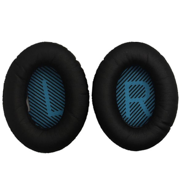 Ersättande öronkuddar Hörlurskuddar Fodral för Bose Quietcomfort Qc2 Qc15 Qc25 Ae2 Qc35 Headset Black and Blue