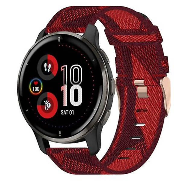 Garmin Venu 2 Plus 20 mm: nylon kudottu watch Red