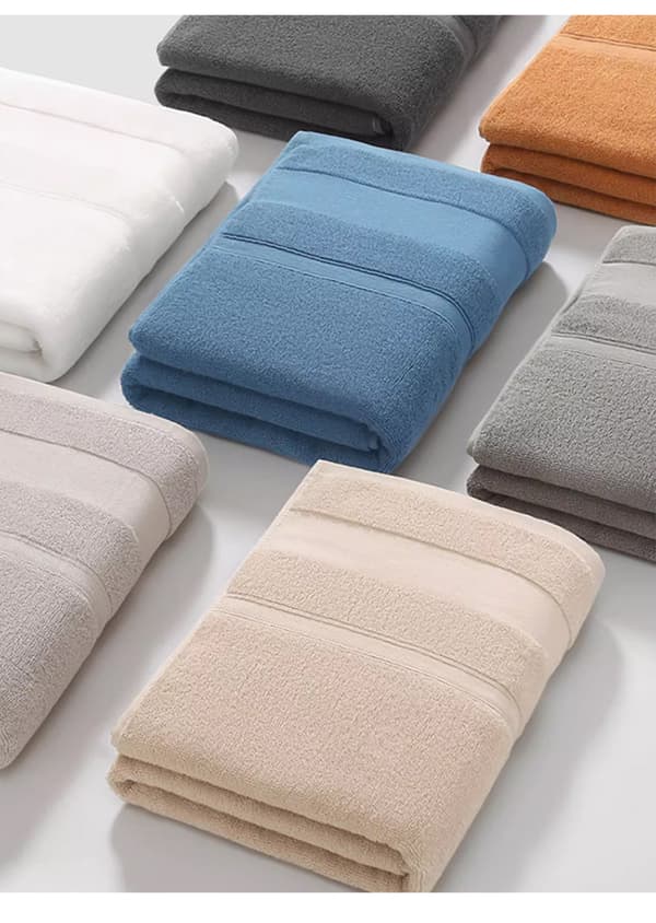2-pack handdukar i ren bomull, mjuka och absorberande (mörkgrå/34x74cm/70x140cm)