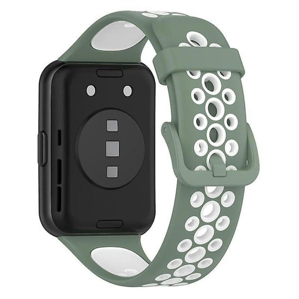 Huawei Watch Fit 2/Watch Fit 2 Active -kaksivärinen silikoniranneke Style A