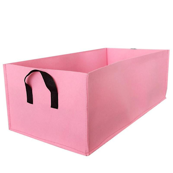 Växtväxtpåsar Grönsak Blomkruka Planteringskruka Trädgård Upphöjd Planteringsbädd Behållare Pink 40X30x20cm