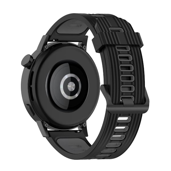 Silikoneurrem til Huawei Watch GT 3 42mm 2 Black Dark Grey