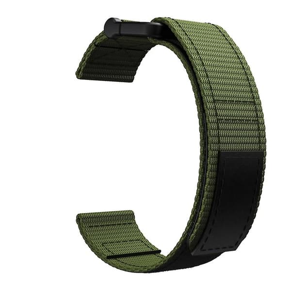 26 mm koukku ja silmukkakiinnitys nylon watch Green