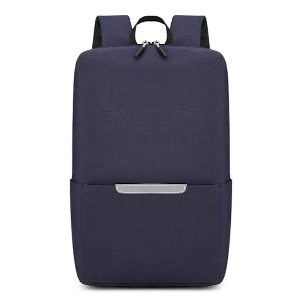Laptopväska med reflexremsor i mörkblå