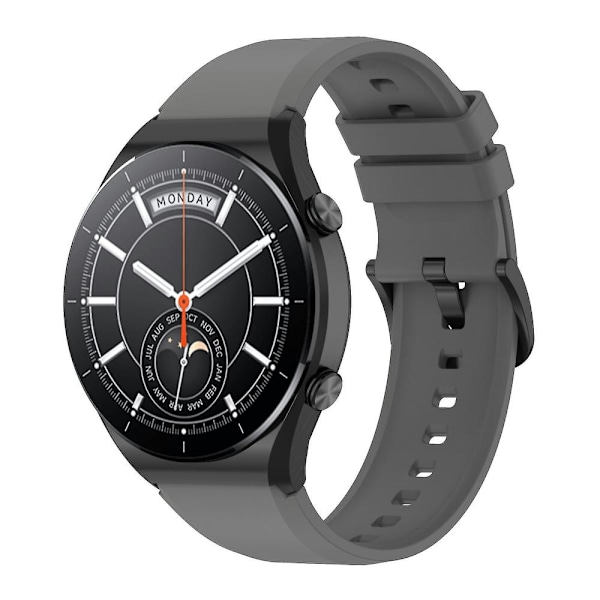 Silikonarmband för Xiaomi Watch S1 - 22mm Dark Grey