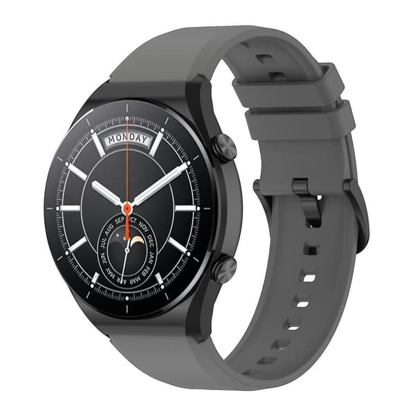 Silikonrem for Xiaomi Watch S1 - 22mm Dark Grey