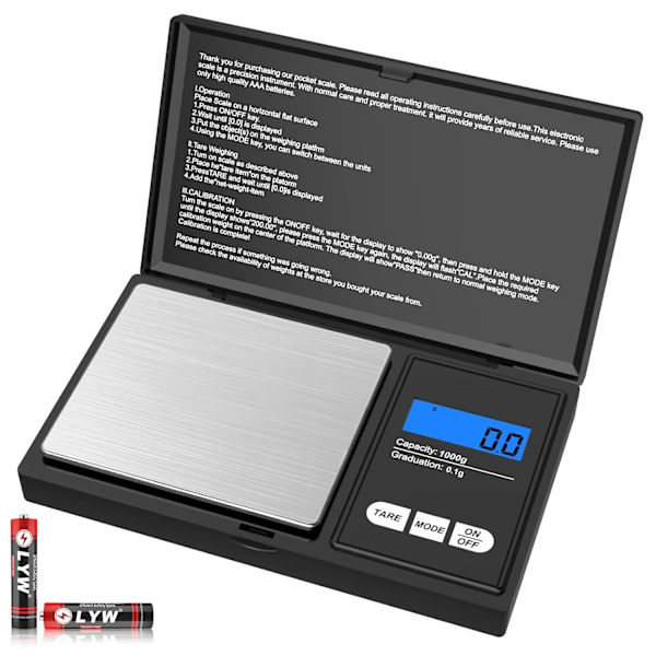 Liten digitalvåg 500g x 0,01g