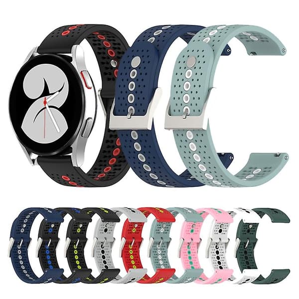 Til Garmin Forerunner 645 Music 20mm silikone urbånd Black Orange