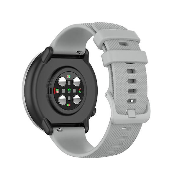 Til Polar Ignite 20 mm lille plaid tekstur silikone armbåndsurrem Grey