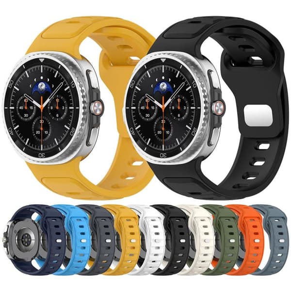 Stropp for Samsung Galaxy Watch 8/Watch 8 Classic ensfarget stropp (Oransje)