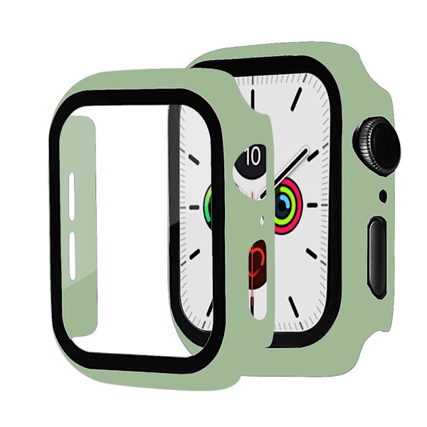 Glass+ cover Apple Watch case 44mm 40mm Iwatch 42mm 38mm näytönsuoja + puskuri Lisävarusteet Applewatch Series 5 4 3 Se 6 Mint 38mm series 321