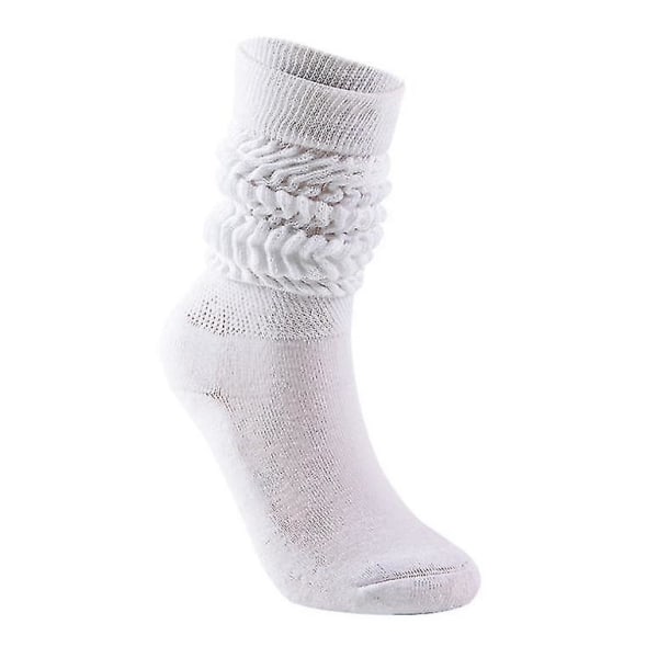 Scrunch Sokker For Dame Bomull Slouch Sock, Knee Høy Boot Sock