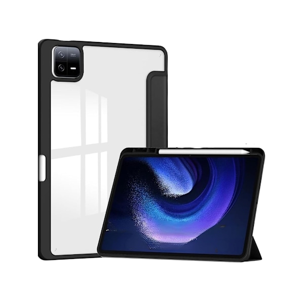 Crystal Folio Fodral för Xiaomi Pad 6 Pro 11 Svart