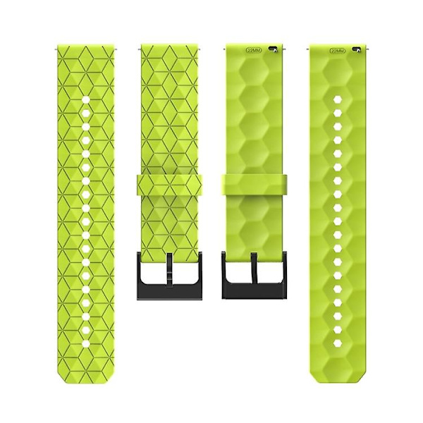 För Garmin Approach S40 20 mm fotbollsmönster i enfärgad watch Yellow