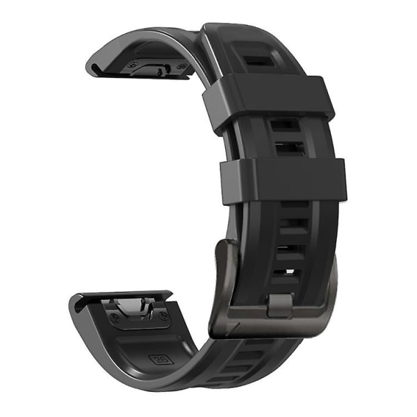 För Garmin Approach S60 22mm Silicone Sport Pure Color Watch Band Black