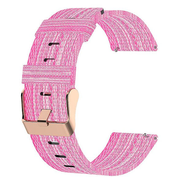 Til Garmin Venu 2s 18mm nylonvævet urrem Pink