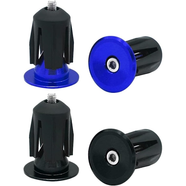 Sykkelstyre End Plugs - Aluminium Bar End Caps (2 Par)