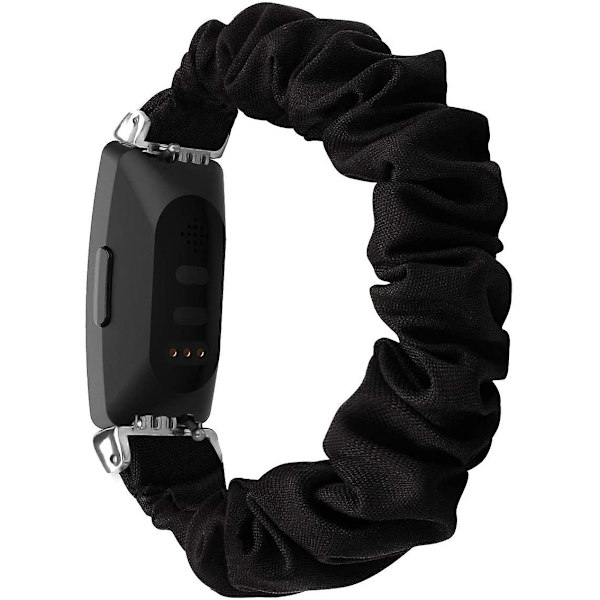 Fitbit Inspire 2 Bandin/inspire Hr Bandin/inspiren kanssa yhteensopivat Scrunchies Black Small