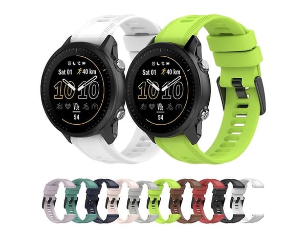 Rem til Garmin Instinct 22Mm Ensfarvet Silikone Urrem Lime