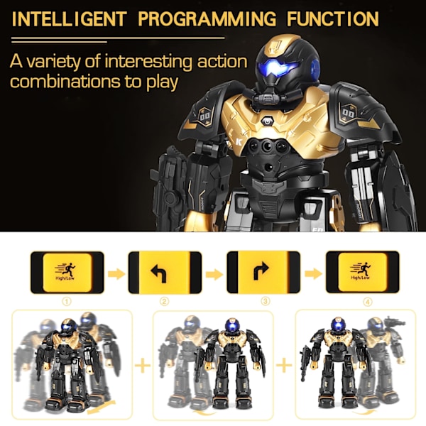 RC-robotleker, geststyrt programmerbar RC-robotleke, snakkende, dansende gull