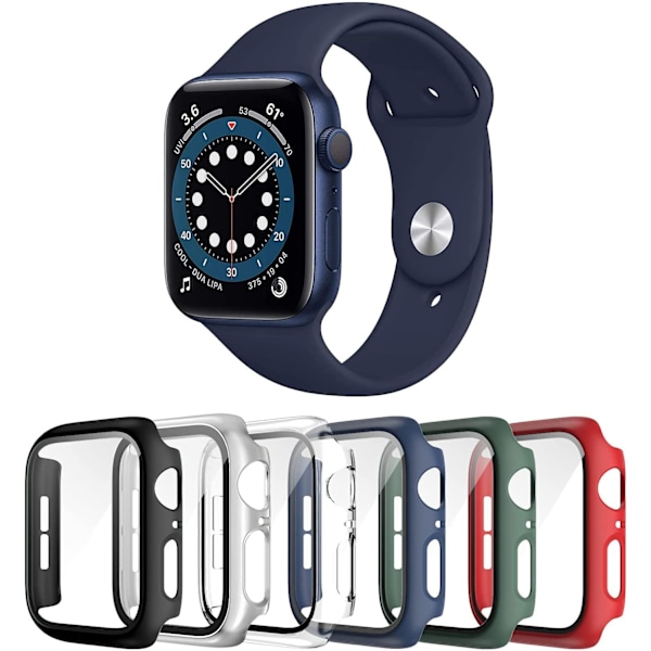 6-pak etui til Apple Watch Series 3/2/1 42mm skærmbeskytter A