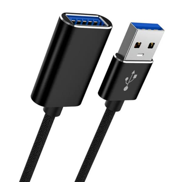 USB-forlængerkabel 6FT, USB A-han til hun-kabelforlænger kompatibel med printer, USB-tastatur, flash-/harddisk